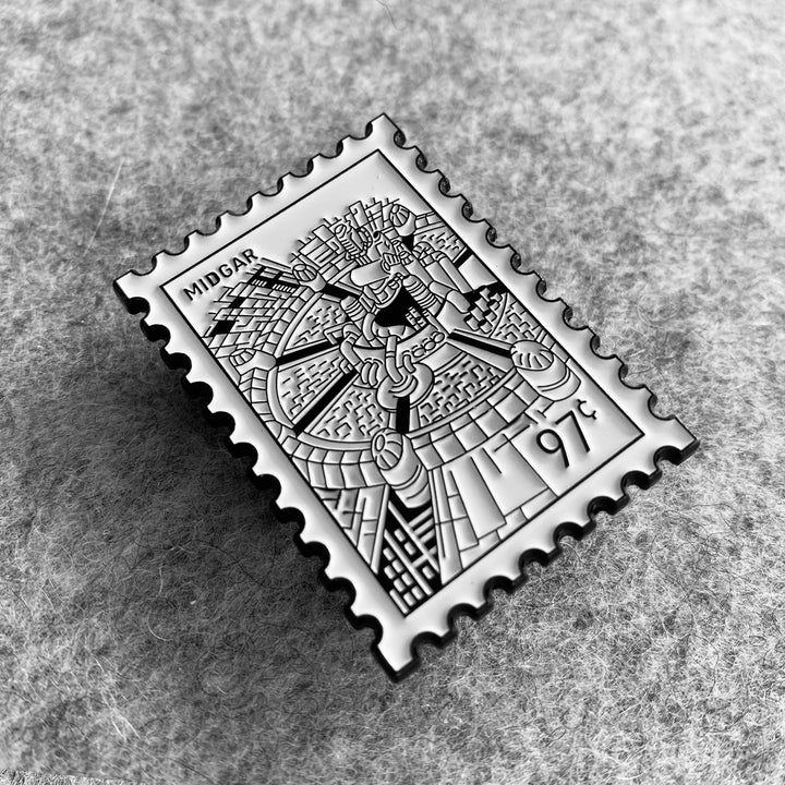 Final Fantasy Midgar Stamp Pin