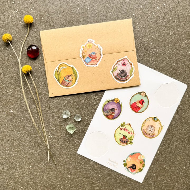 Floral Flight Crew Sticker Sheet