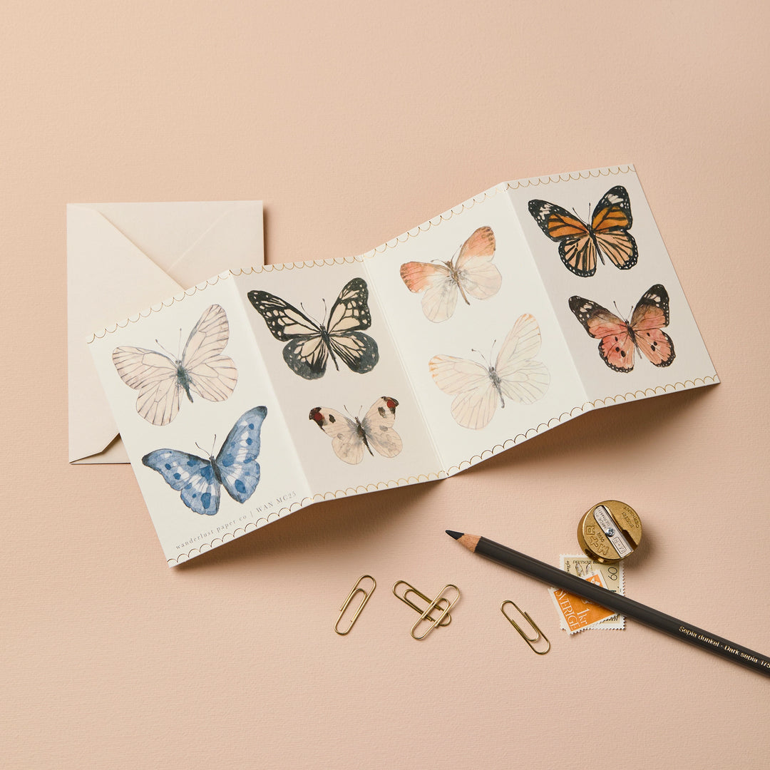 Butterfly Accordion Mini Card
