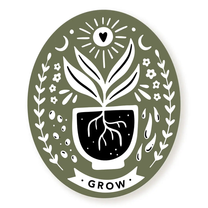 Gardener's Club Sticker - Olive