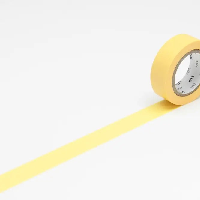 Matte Butter Yellow Washi Tape