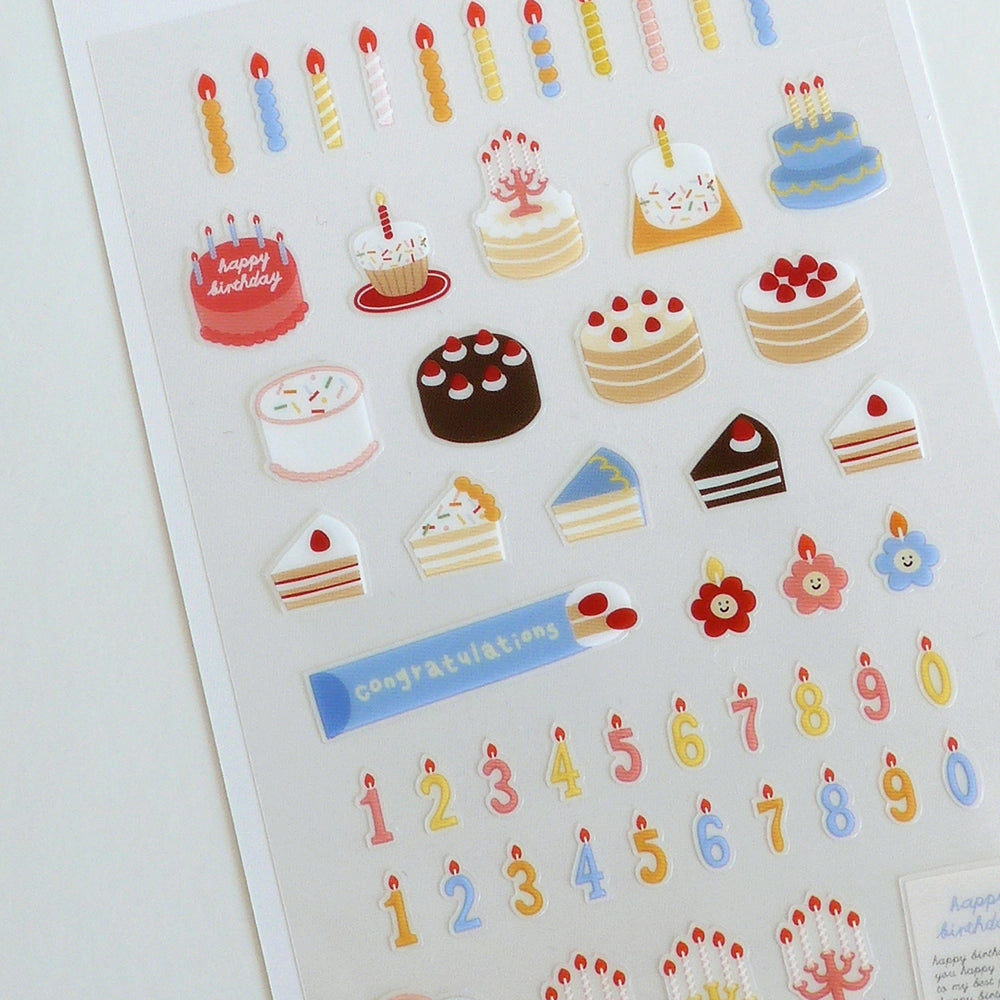 Cake Is Here! Sticker Sheet