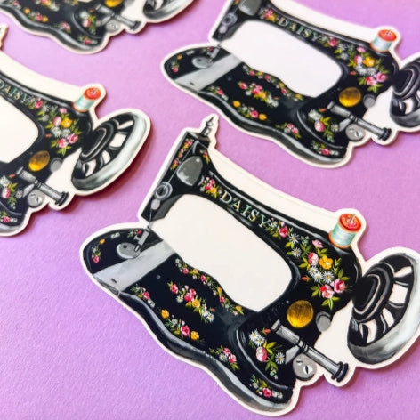 Vintage Sewing Machine Sticker
