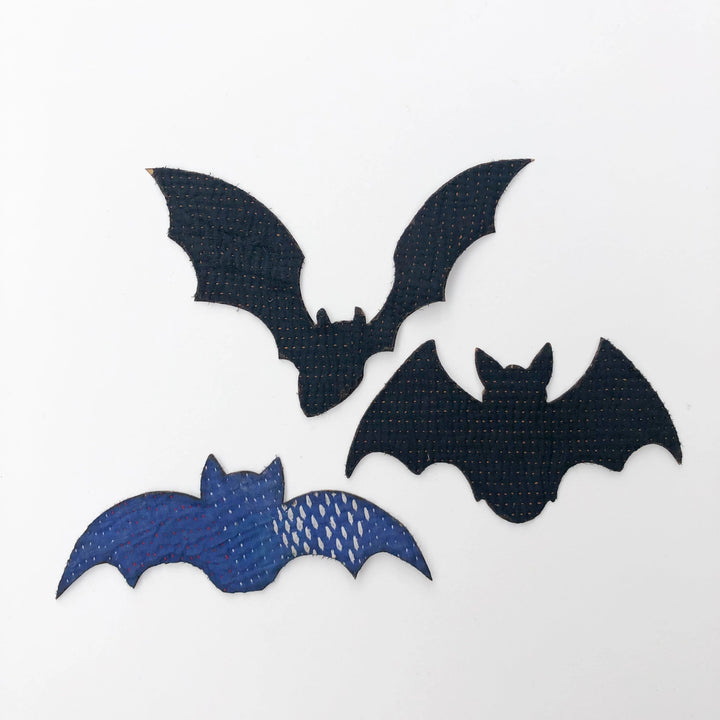 Spooky Iron-On Kantha Patches