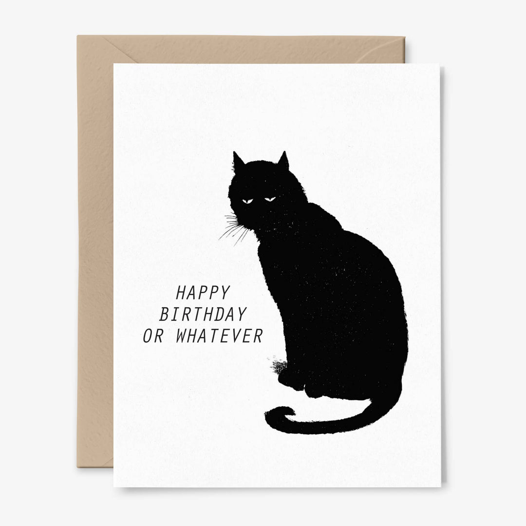Happy Birthday or Whatever Cat Card