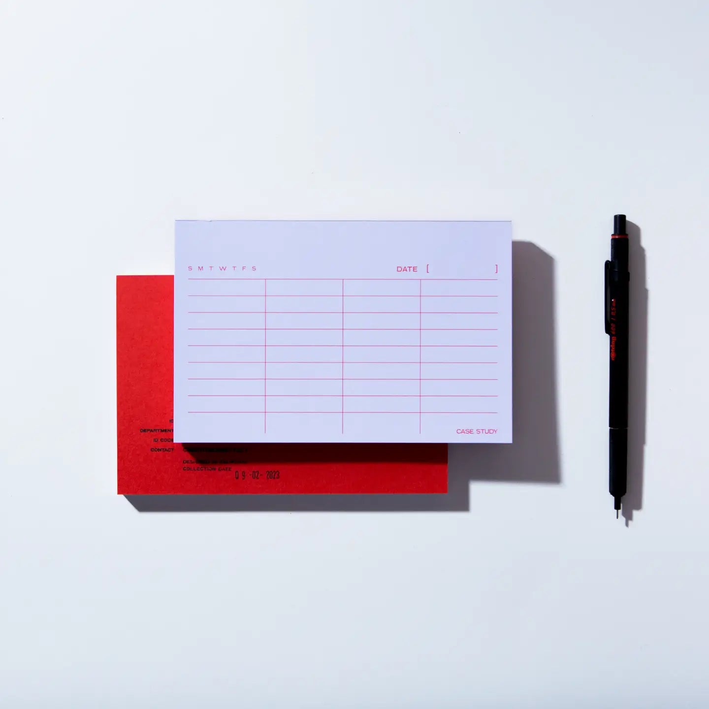 Classic Red Utilitarian List Pad - by Case Study