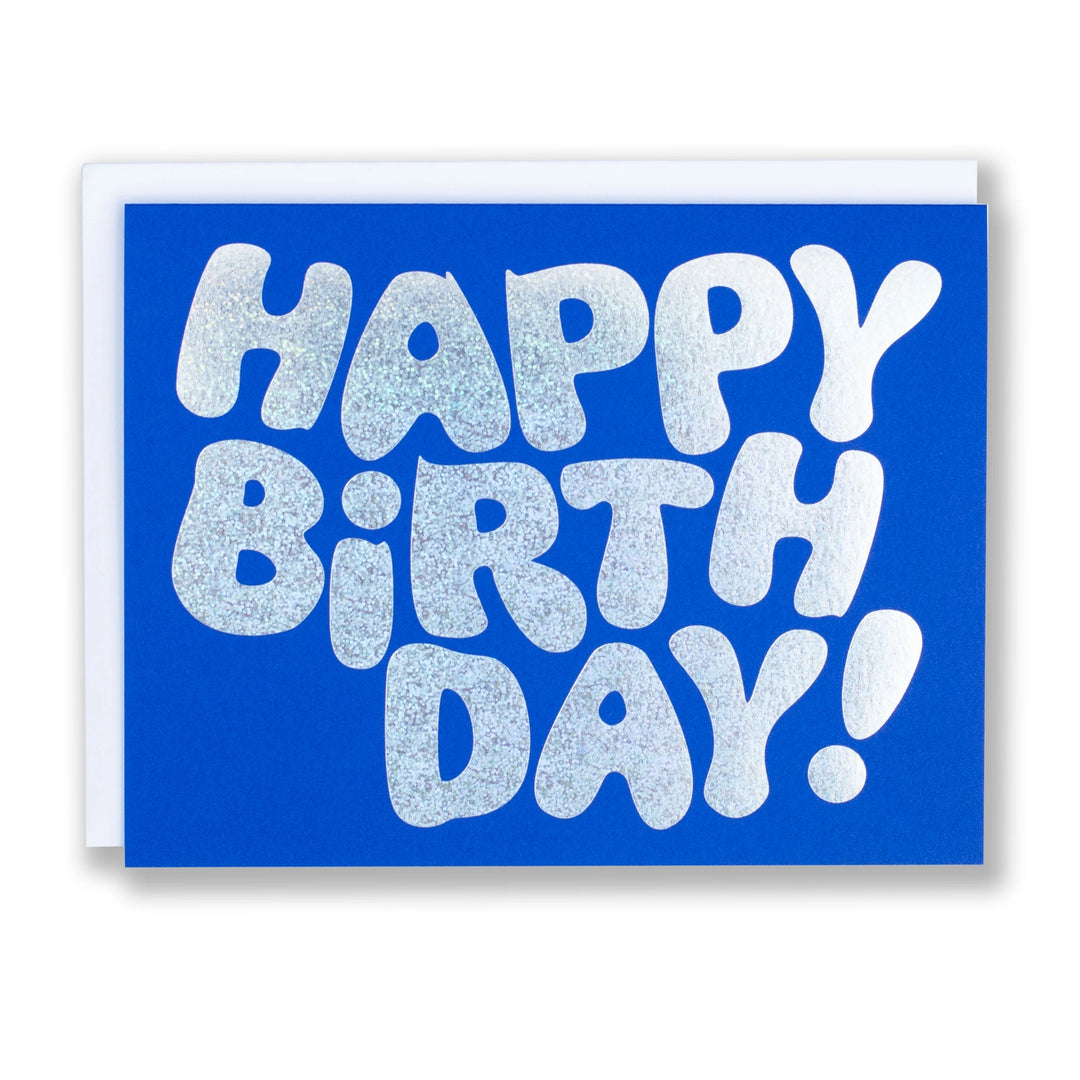 Happy Birthday Glitter Foil Card
