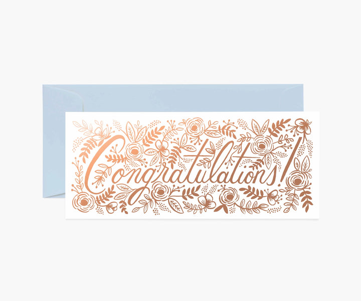 Congrats Foiled Card
