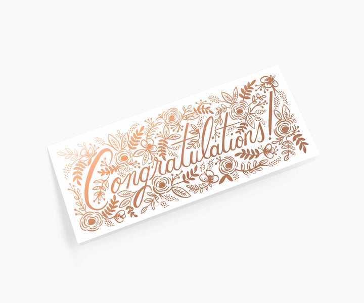 Congrats Foiled Card