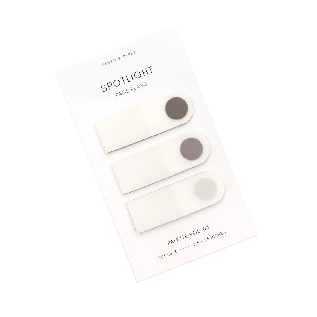 Spotlight Page Flags - Vol. 03 Cortado/Au Lait/Angora Gray