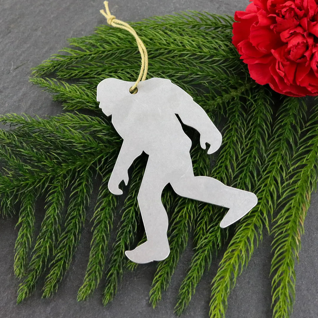 Metal Bigfoot Ornament