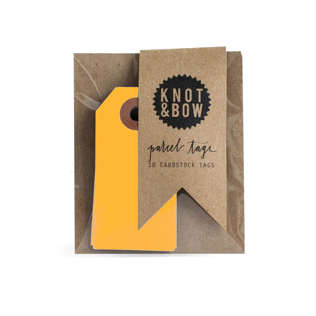 Mini Parcel Tags - Neon Orange