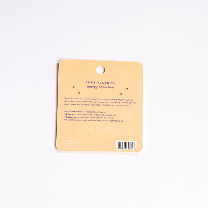 Love & Clarity Crystal Bracelet
