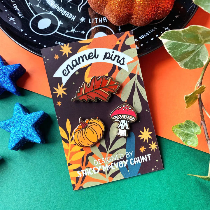 Autumnal Emblems Pin Set