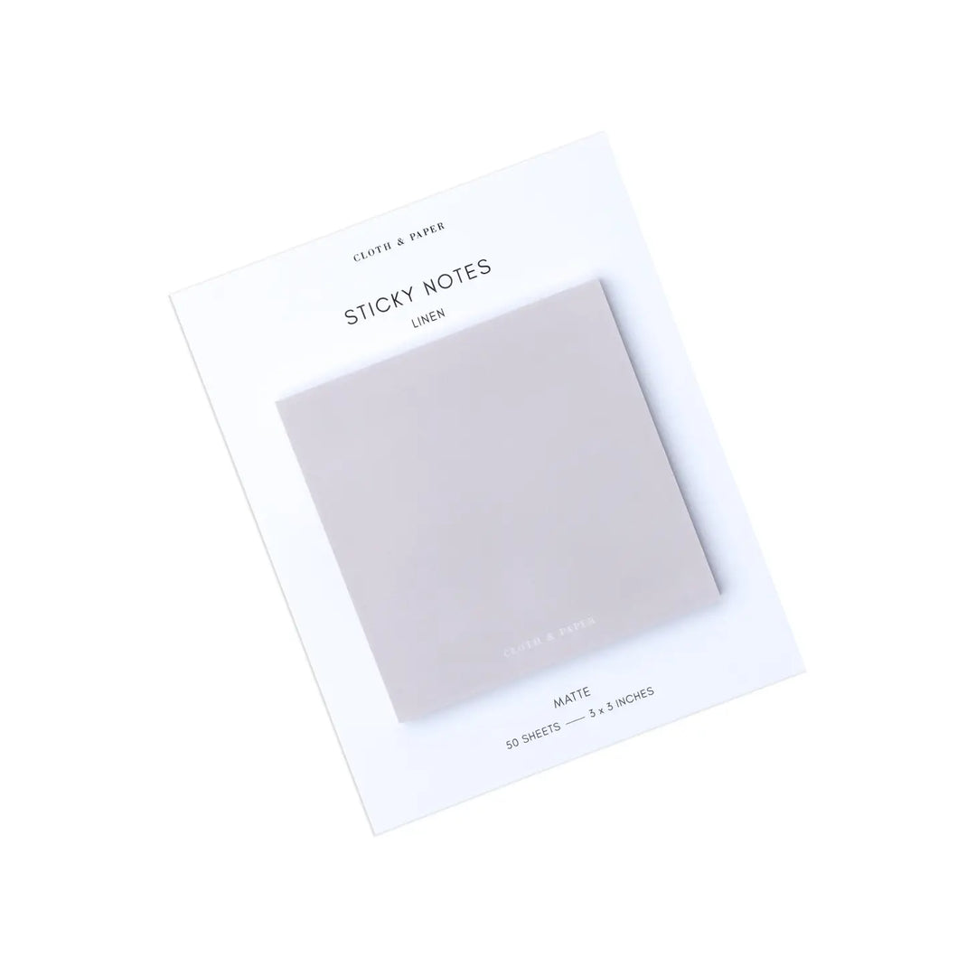 Note Neutrality Sticky Notes - Linen