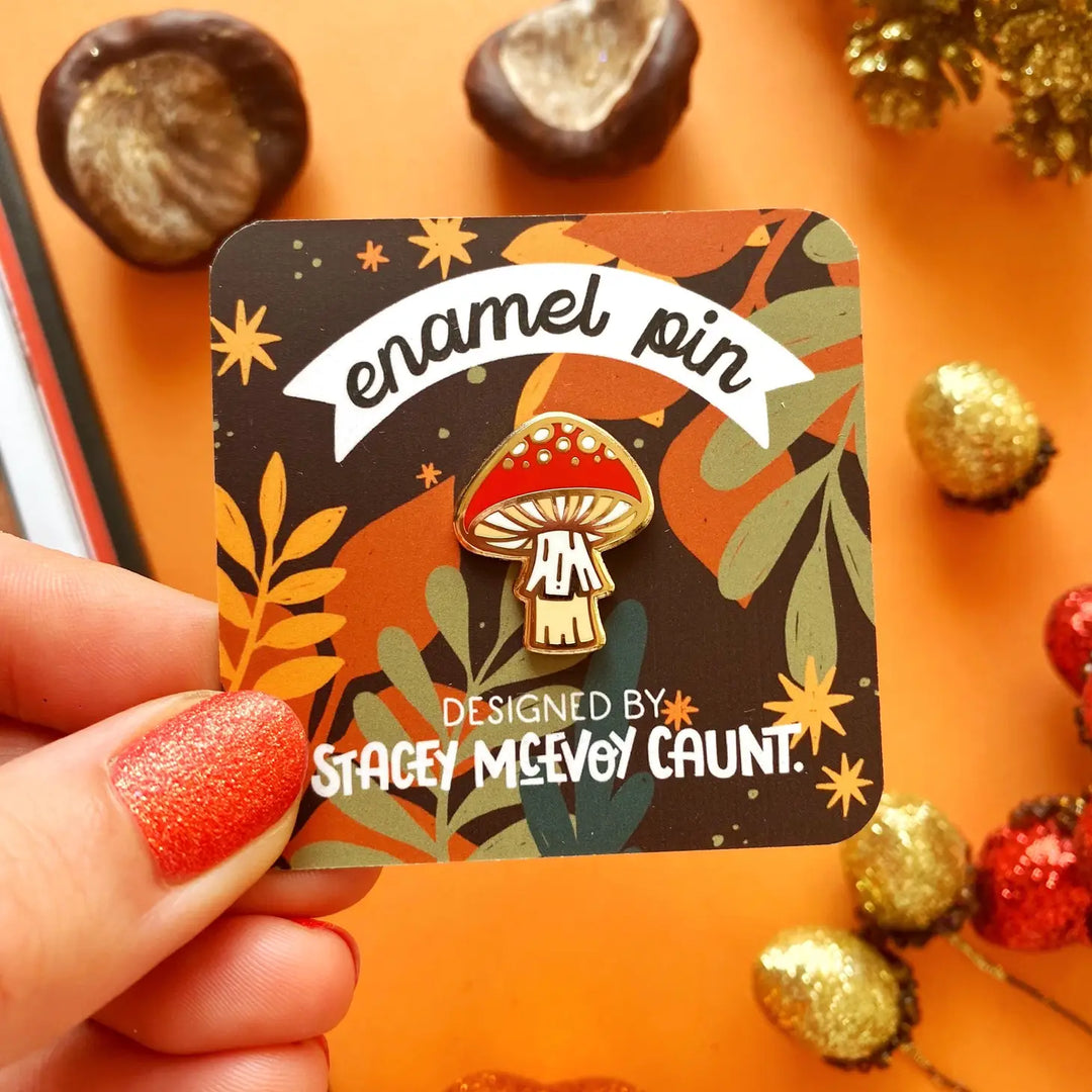 Mini Mushroom Pin