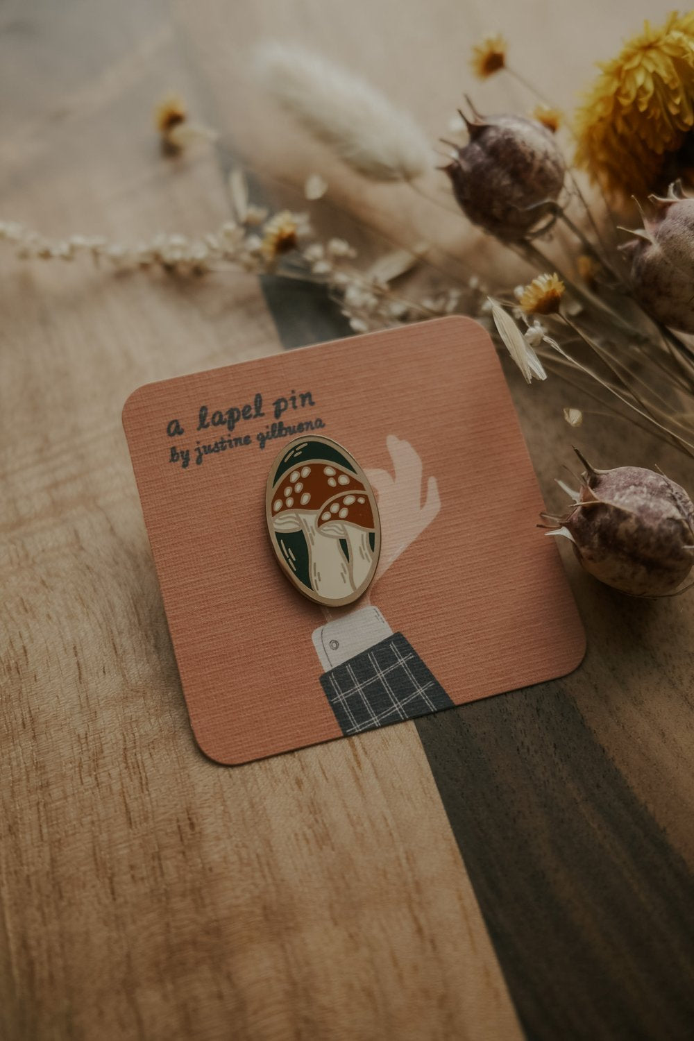 Amanita Muscaria Mushroom Pin