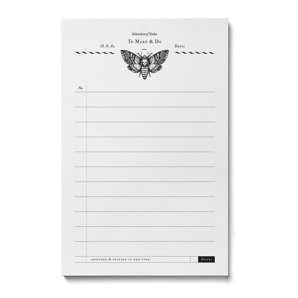 Death's Head Moth Notepad