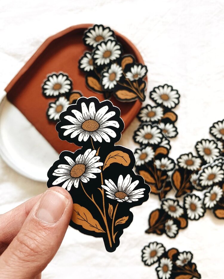 Evening Daisy Sticker