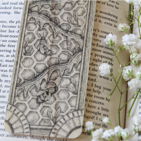 House on the Hive Wood Bookmark