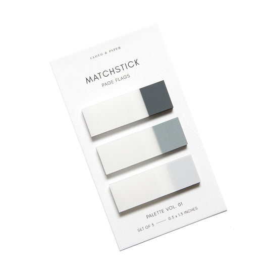 Matchstick Page Flags - Vol. 01 Lagoon, Mykonos + Aspen
