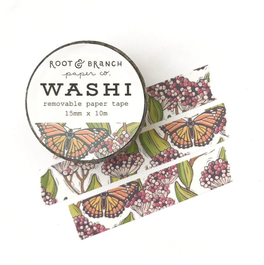 Monarch & Milkweed Washi Tape
