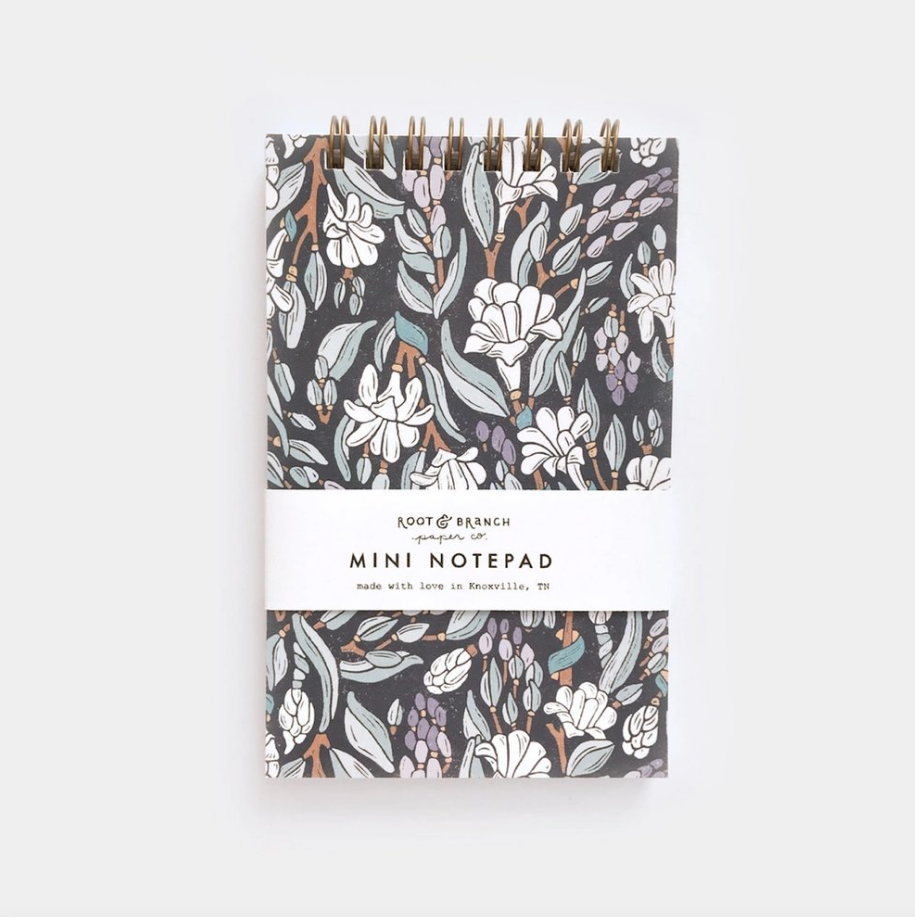 Moonlit Tuberose Mini Spiral Notepad
