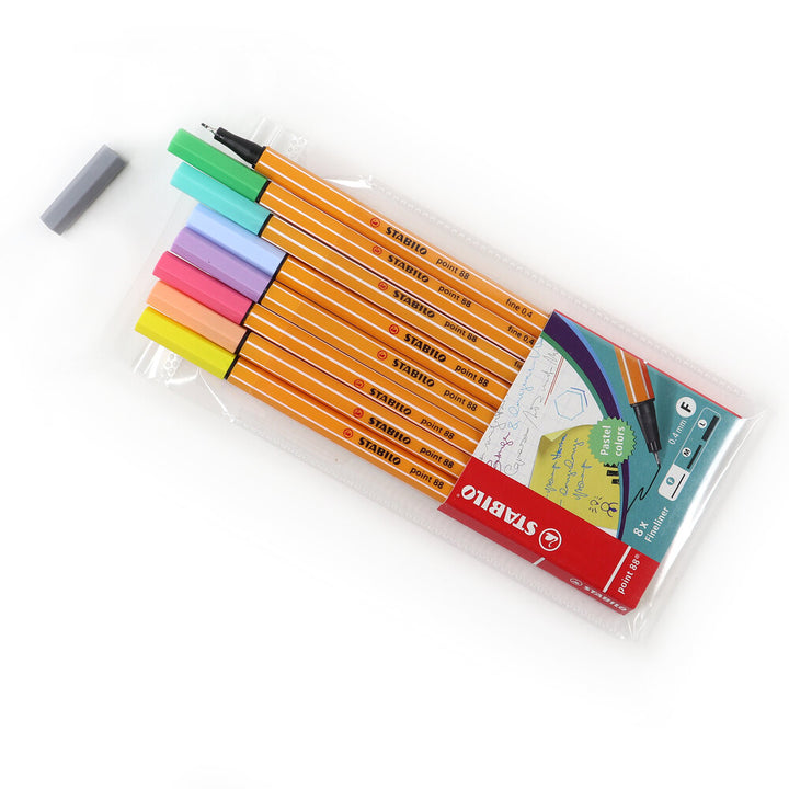 Pastel Stabilo .88 Pen Set (8 Pack)