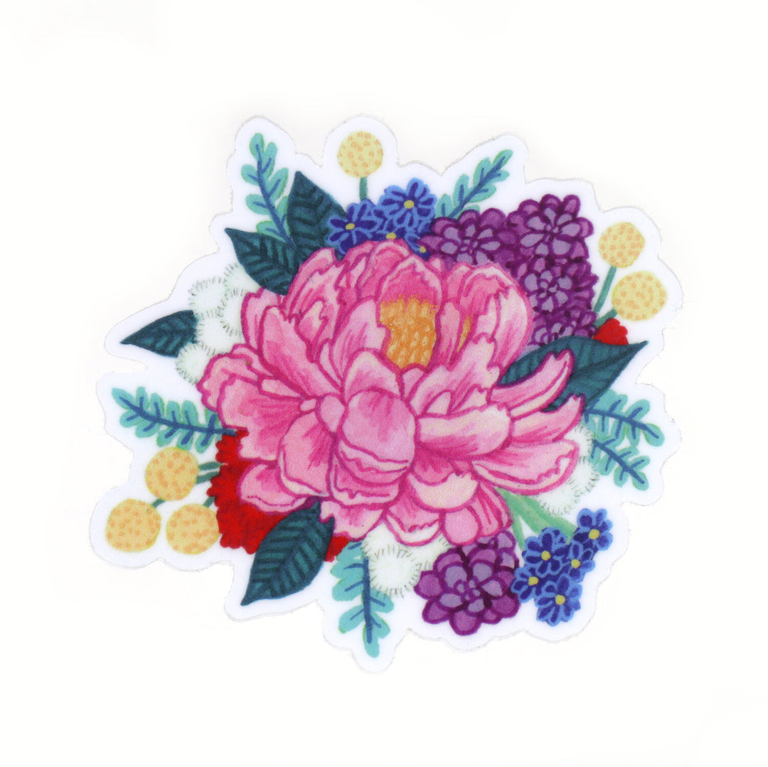 Peony Sticker