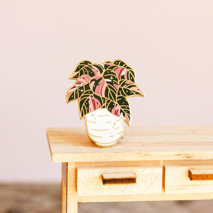 Philodendron Pink Princess Pot Pin
