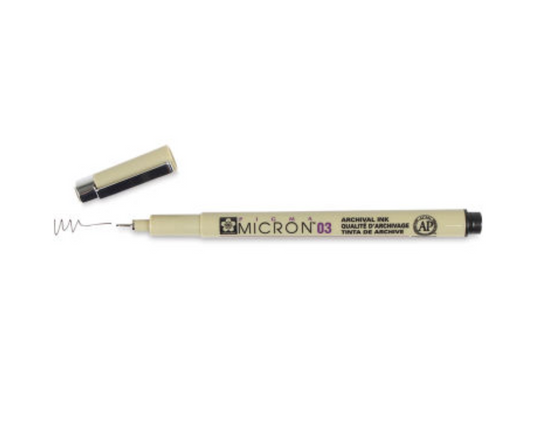 Sakura Pigma Micron Pen - Black 03