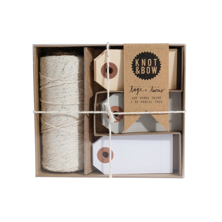 Tag + Twine Box Sets - Silver/Natural