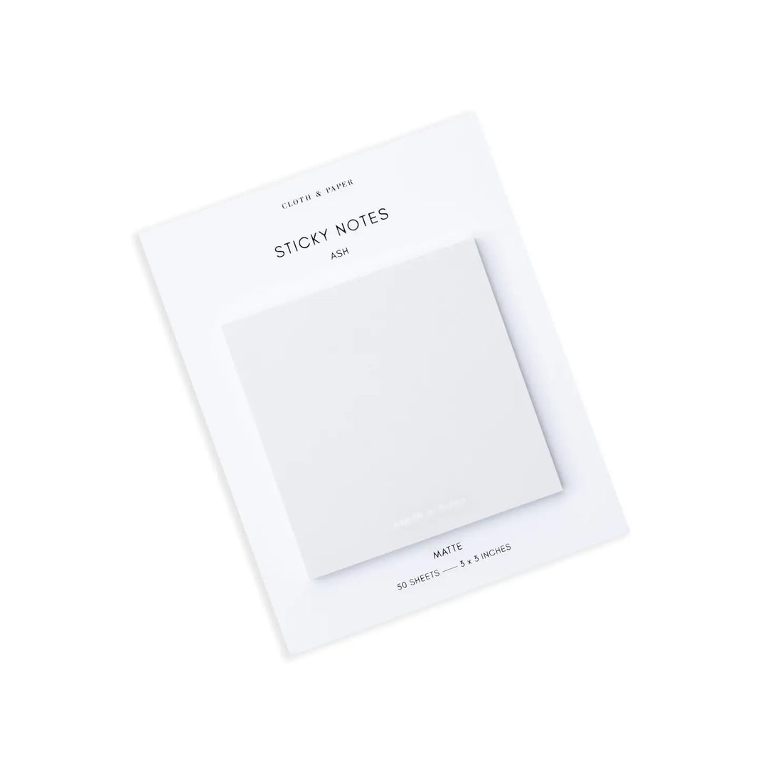 Note Neutrality Sticky Notes - Ash