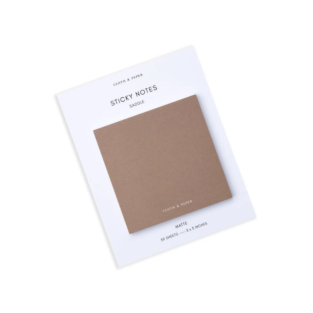 Note Neutrality Sticky Notes - Saddle