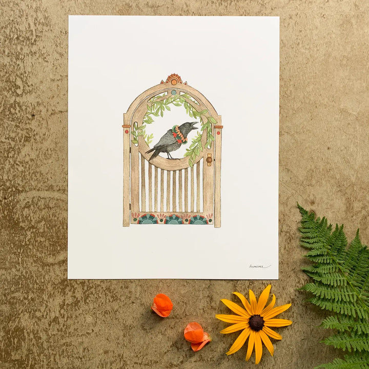 Jack's Garden Gate Print