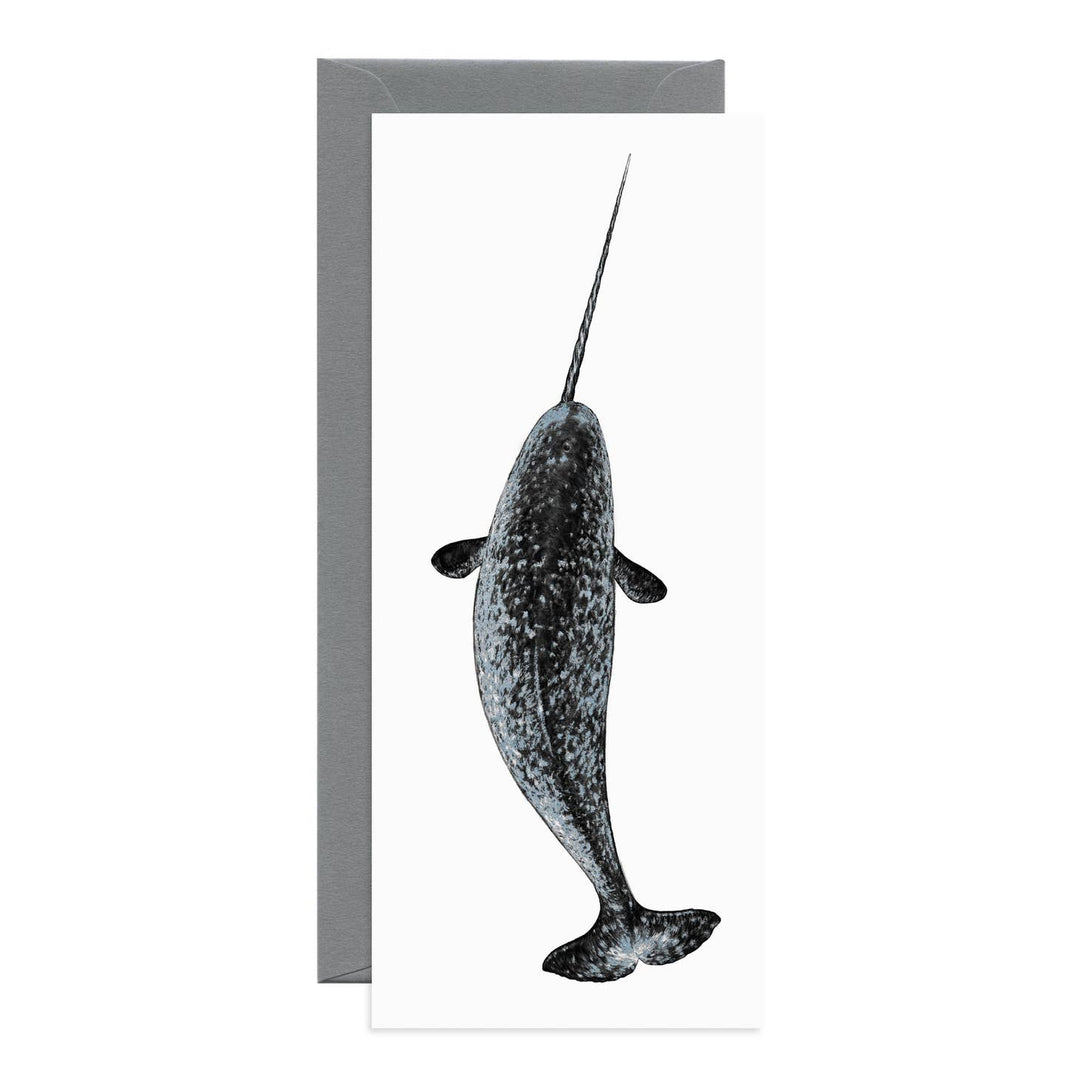 Metallic Narwhal Card