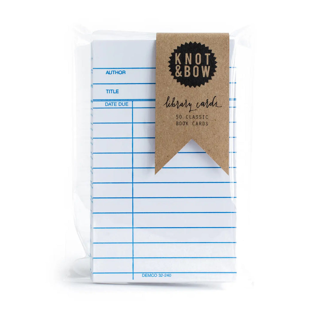Library Cards - White