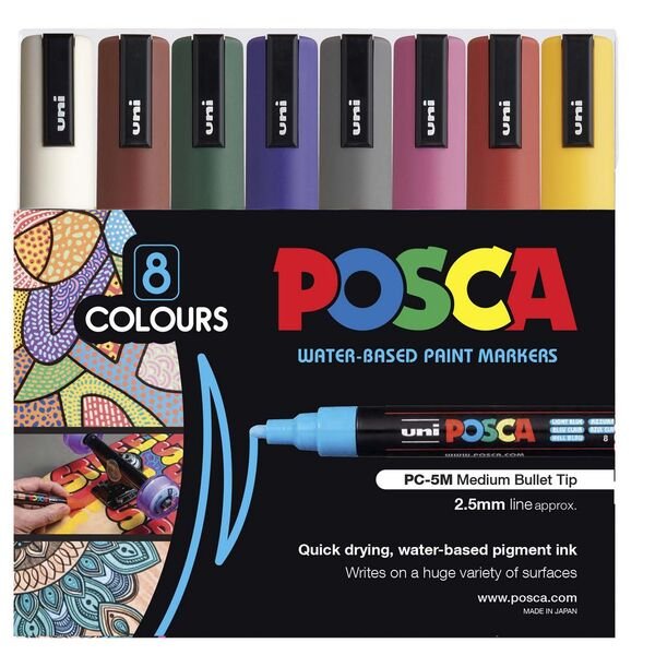 Posca Paint Pen Set - Fall Harvest PC-5M – Of Aspen Curated Gifts