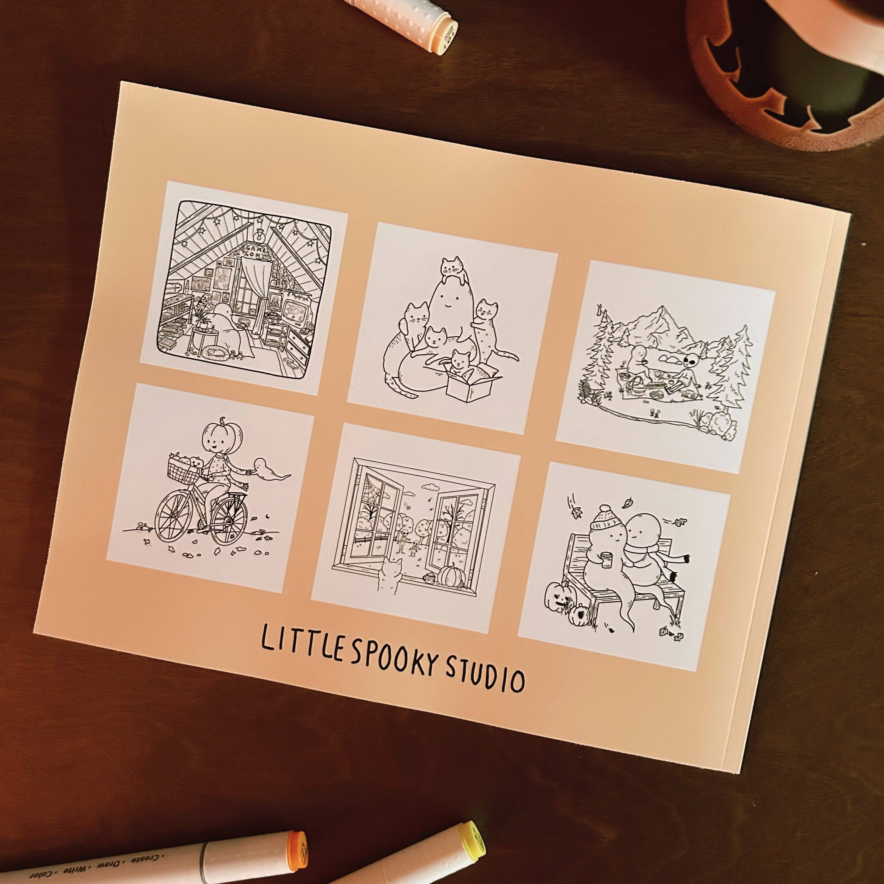 Little Spooky Studio Coloring Book