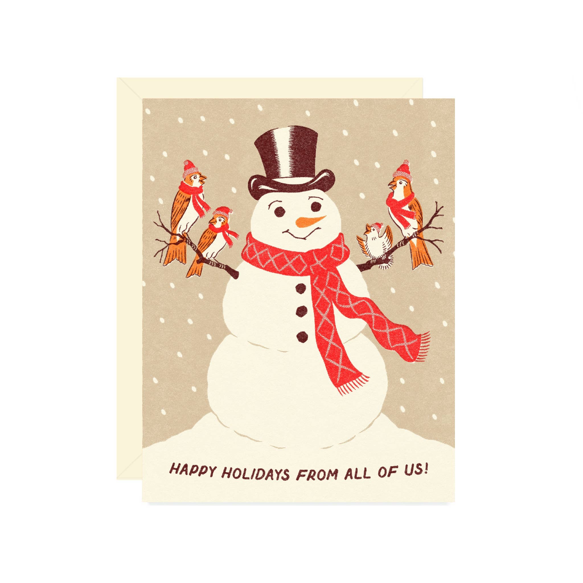 Snowman Happy Holidays Card