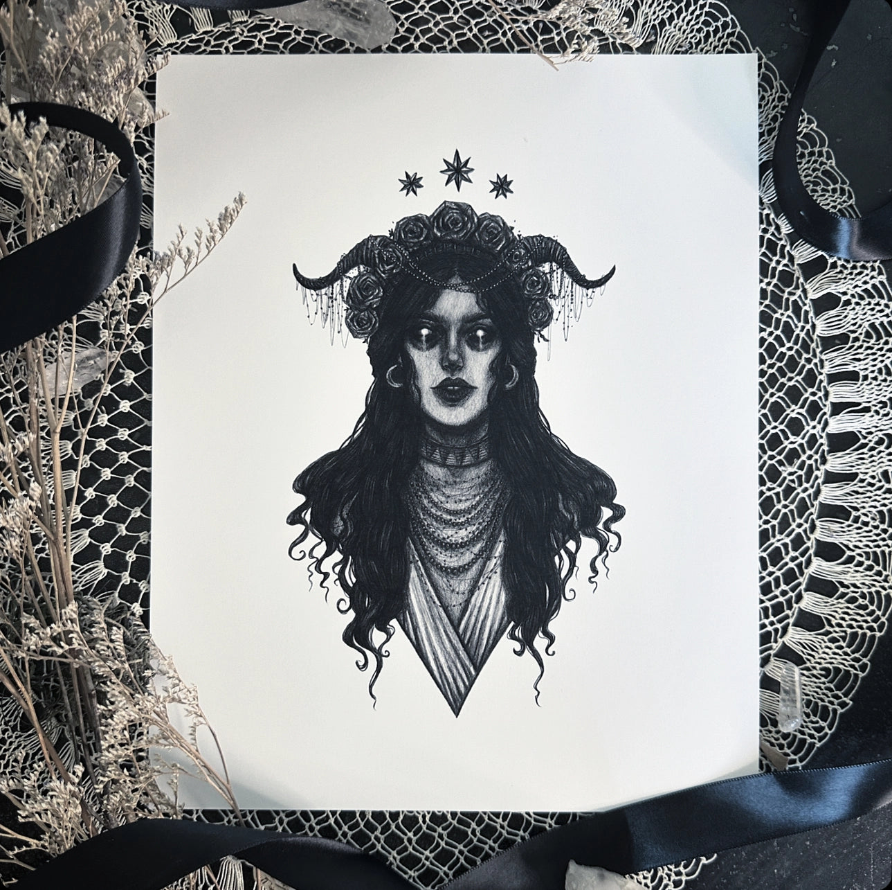 Lithe Demon Lilith - Demon of Mesopotamian & Jewish Lore Print – Of Aspen Curated Gifts