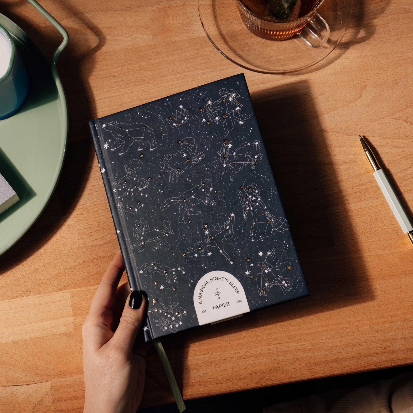 Papier Zodiac Foiled Guided Sleep Journal