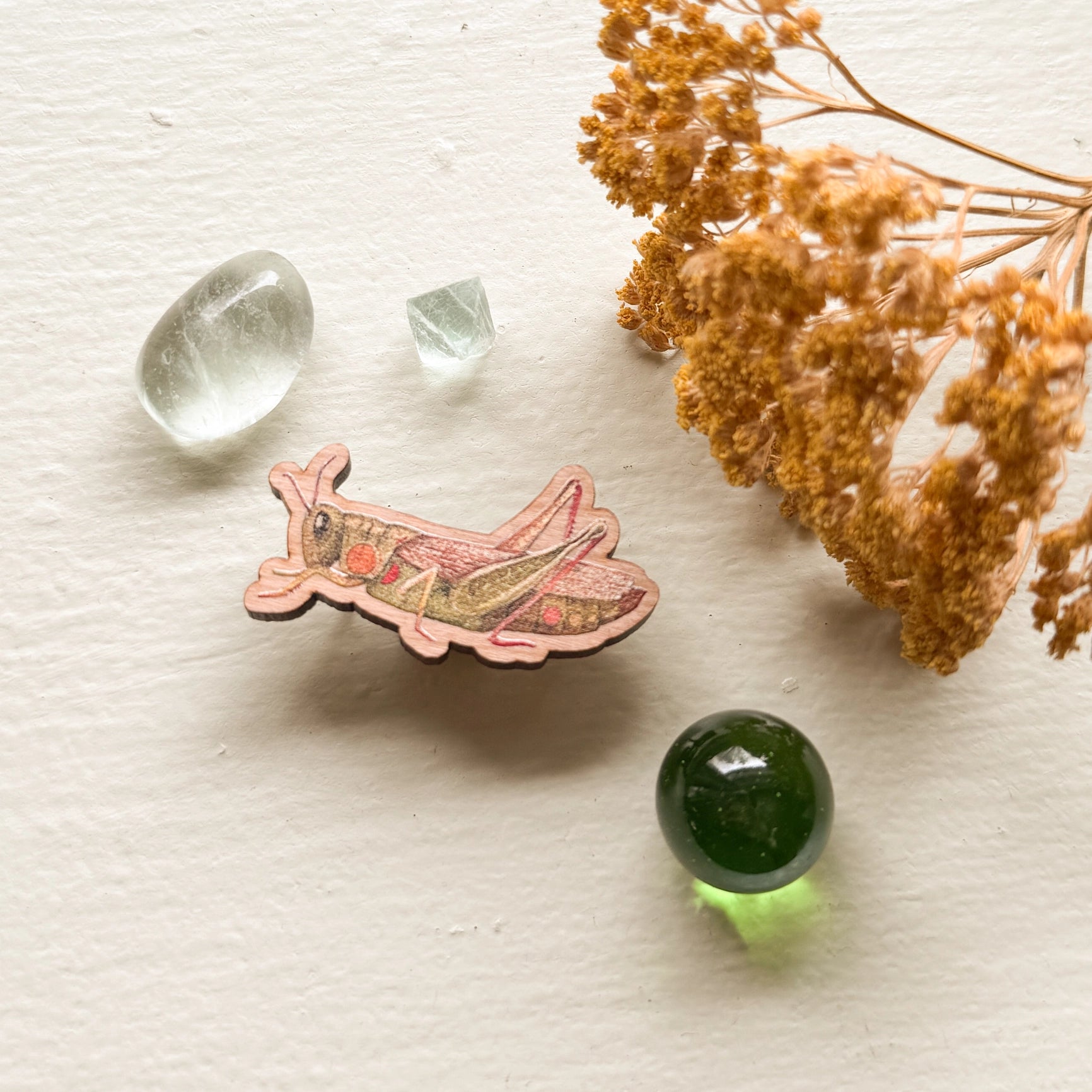 Grasshopper Wooden Pin