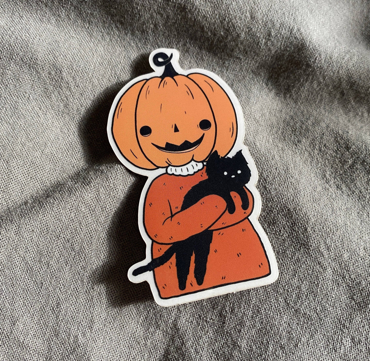 Pumpkin Friend Clear Sticker