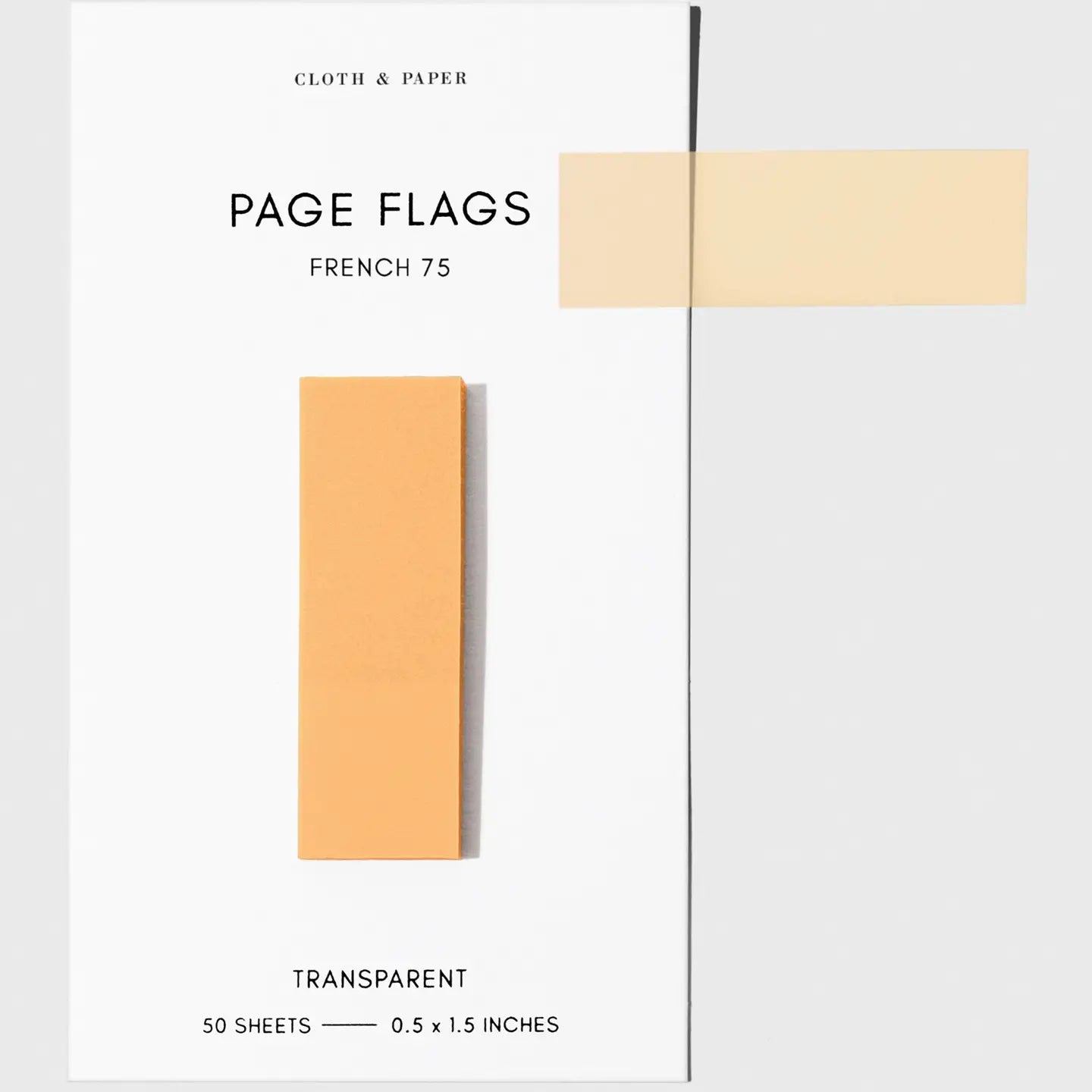 Slim Transparent Page Flags - 30 Colors