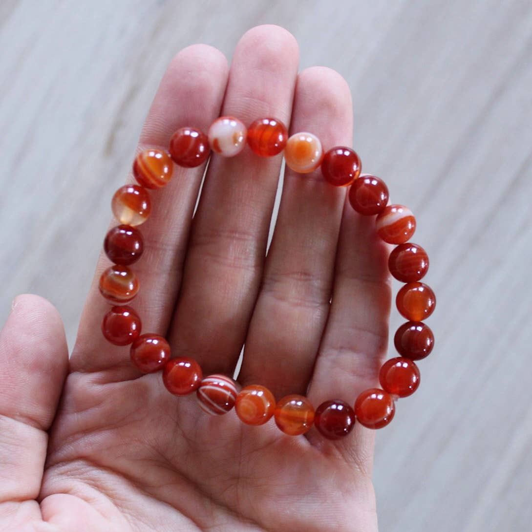 Carnelian - Crystal Bracelet
