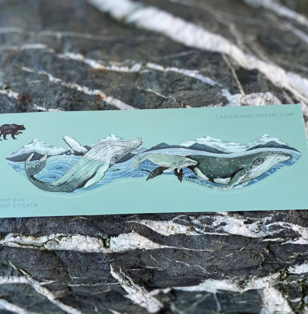 Ocean Blue Wrap Sticker