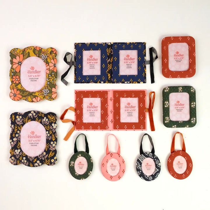 Bandana Fabric Picture Frame Ornaments