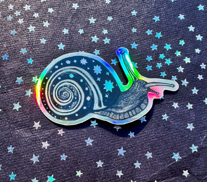 Holographic Snail Sticker