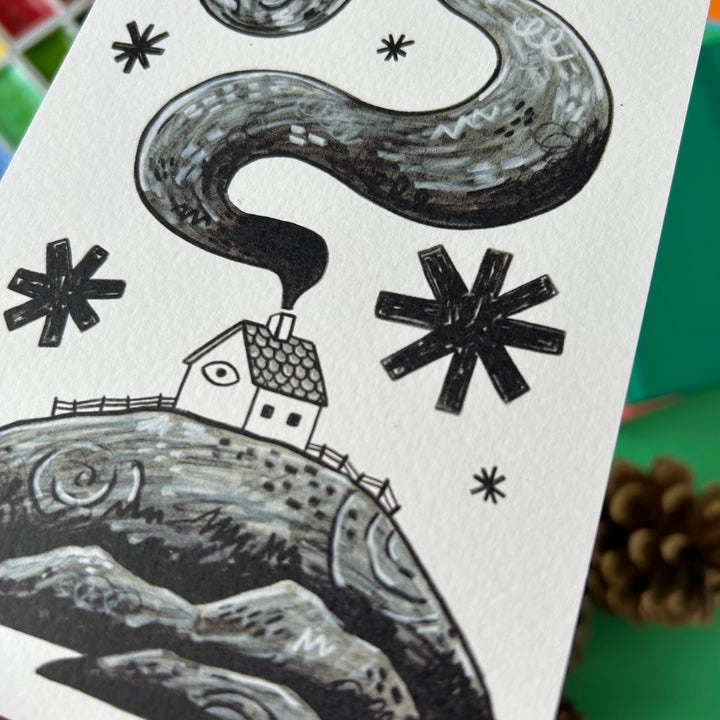 All Seeing House Postcard
